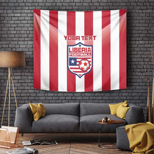 Custom Liberia Football Tapestry The Lone Stars Sporty Style