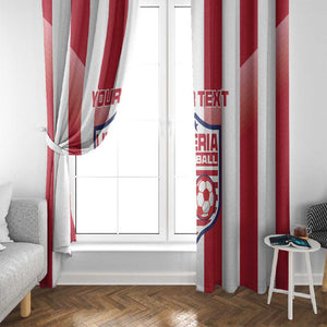 Custom Liberia Football Window Curtain The Lone Stars Sporty Style