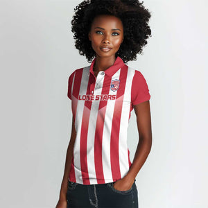 Custom Liberia Football Women Polo Shirt The Lone Stars Sporty Style