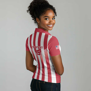 Custom Liberia Football Women Polo Shirt The Lone Stars Sporty Style