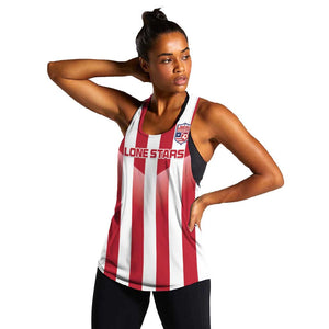 Custom Liberia Football Women Racerback Tank The Lone Stars Sporty Style