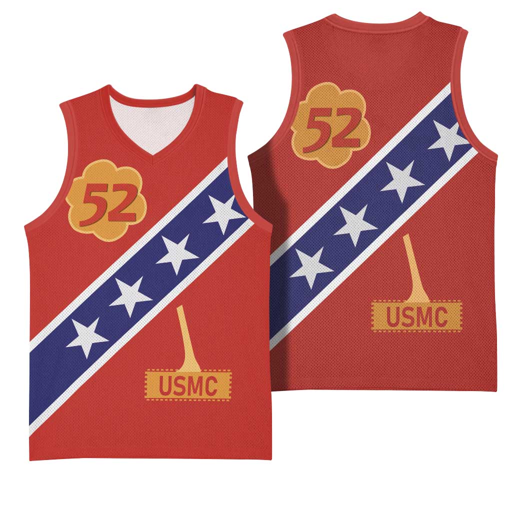 52 USMC Legacy Basketball Jersey Proud Montford Point Marines - African Pride