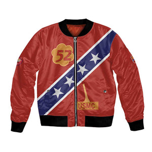 52 USMC Legacy Bomber Jacket Proud Montford Point Marines - African Pride