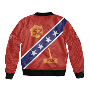 52 USMC Legacy Bomber Jacket Proud Montford Point Marines - African Pride