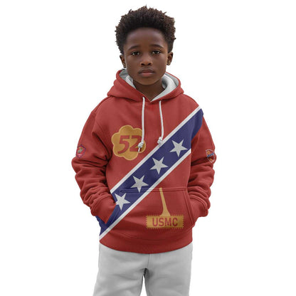 52 USMC Legacy Kid Hoodie Proud Montford Point Marines - African Pride