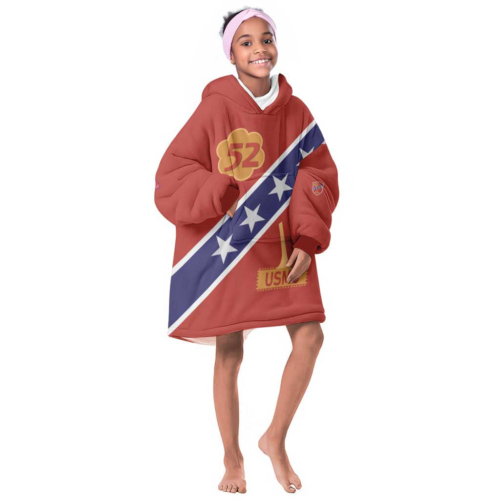 52 USMC Legacy Kid Wearable Blanket Hoodie Proud Montford Point Marines - African Pride