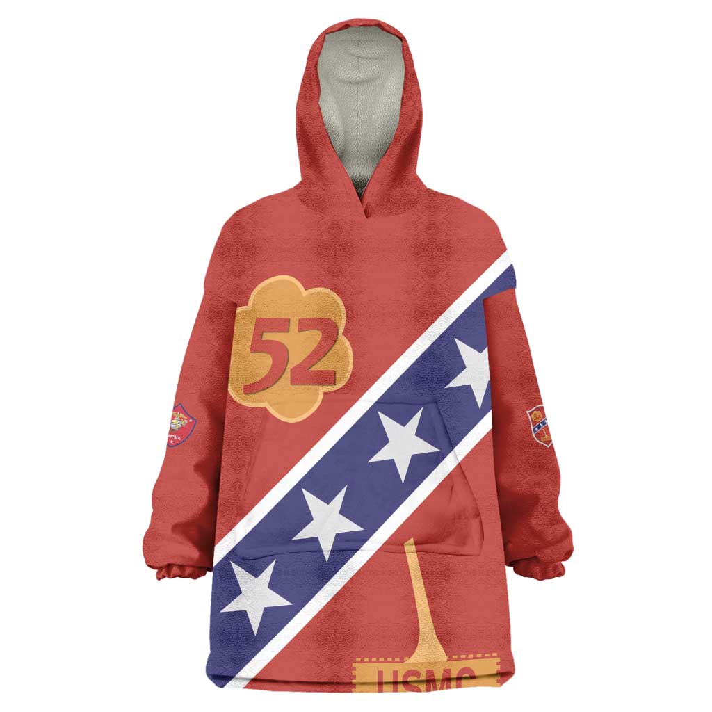 52 USMC Legacy Kid Wearable Blanket Hoodie Proud Montford Point Marines - African Pride