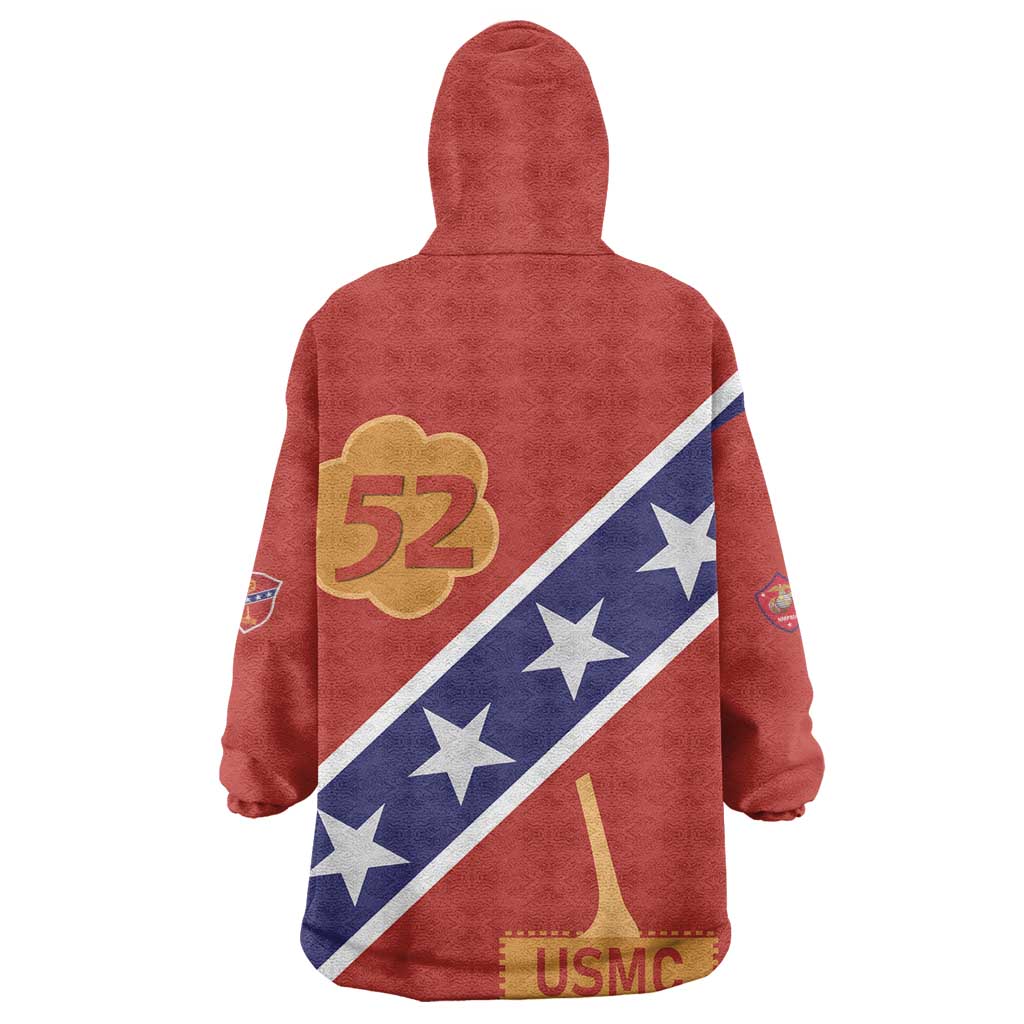 52 USMC Legacy Kid Wearable Blanket Hoodie Proud Montford Point Marines - African Pride