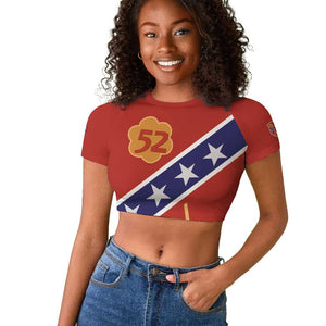 52 USMC Legacy Raglan Cropped T shirt Proud Montford Point Marines - African Pride