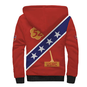 52 USMC Legacy Sherpa Hoodie Proud Montford Point Marines - African Pride