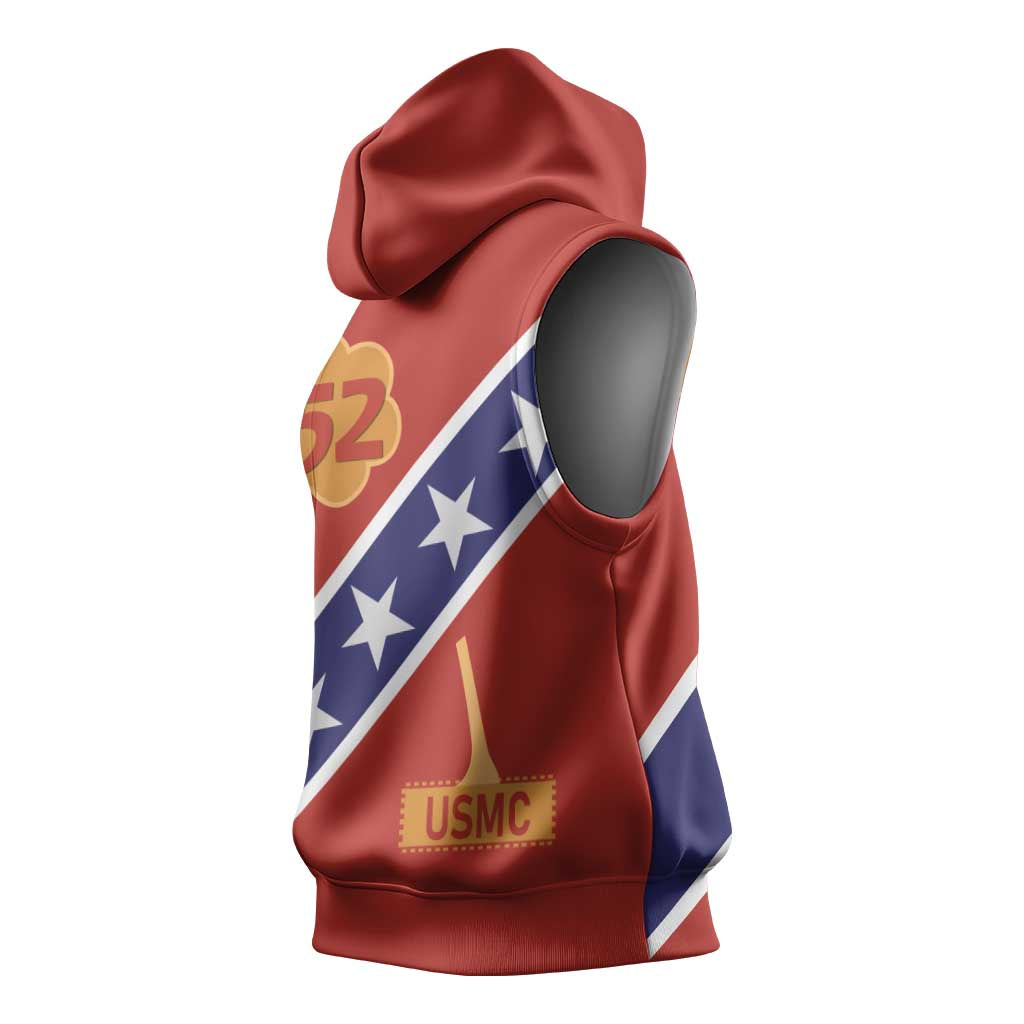 52 USMC Legacy Sleeveless Hoodie Proud Montford Point Marines - African Pride
