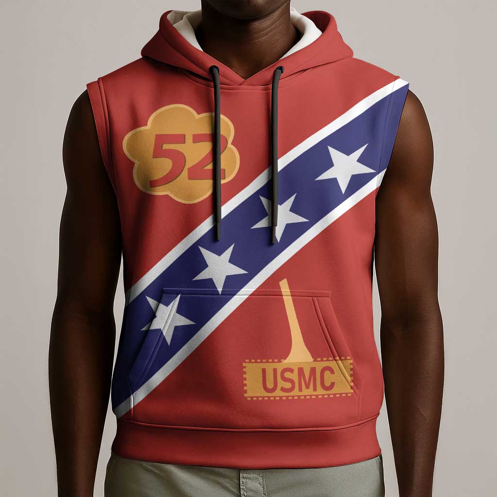 52 USMC Legacy Sleeveless Hoodie Proud Montford Point Marines - African Pride
