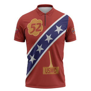 Montford Point Marines Zipper Polo Shirt 52 USMC Tribute