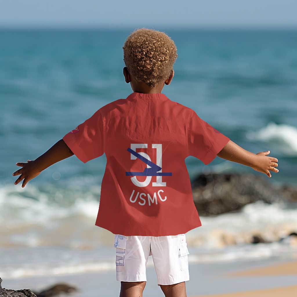 51 USMC Legacy Kid Hawaiian Shirt Proud Montford Point Marines - African Pride