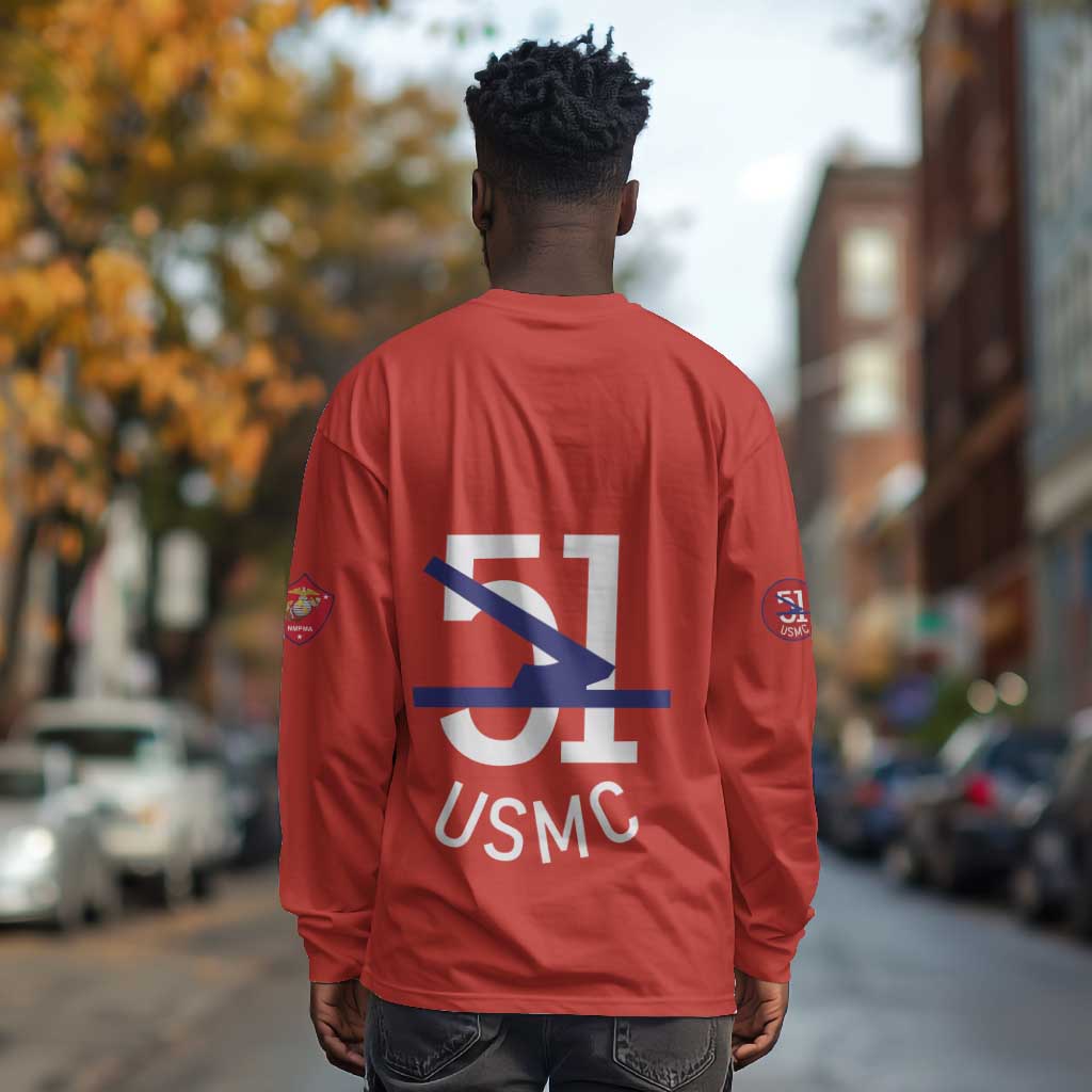 51 USMC Legacy Long Sleeve Shirt Proud Montford Point Marines - African Pride