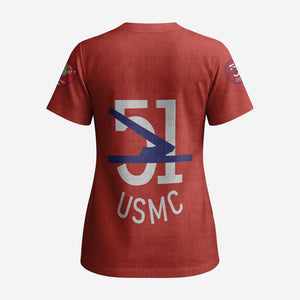 51 USMC Legacy Scrub Top Proud Montford Point Marines - African Pride