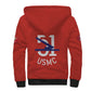 51 USMC Legacy Sherpa Hoodie Proud Montford Point Marines - African Pride