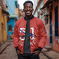 51 USMC Legacy Sleeve Zip Bomber Jacket Proud Montford Point Marines - African Pride