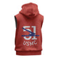 51 USMC Legacy Sleeveless Hoodie Proud Montford Point Marines - African Pride