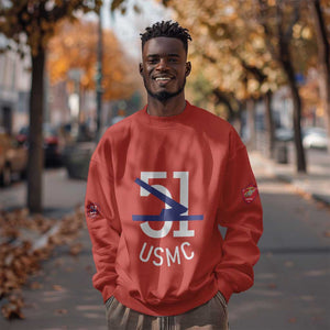 51 USMC Legacy Sweatshirt Proud Montford Point Marines - African Pride