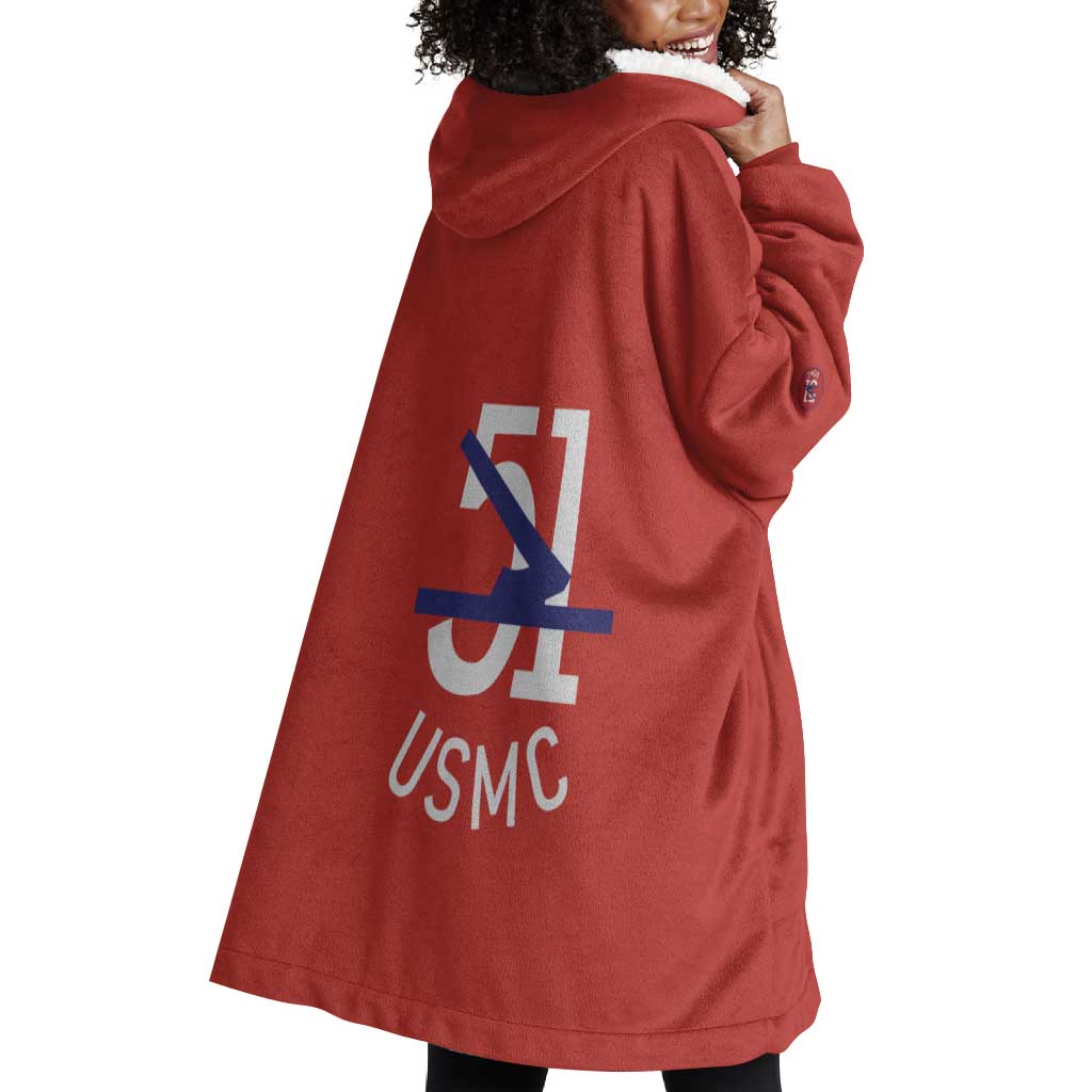 51 USMC Legacy Wearable Blanket Hoodie Proud Montford Point Marines - African Pride
