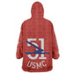 51 USMC Legacy Wearable Blanket Hoodie Proud Montford Point Marines - African Pride