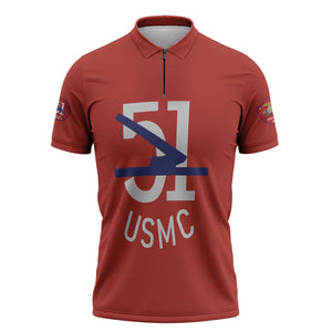 Montford Point Marines Zipper Polo Shirt 51 USMC Tribute