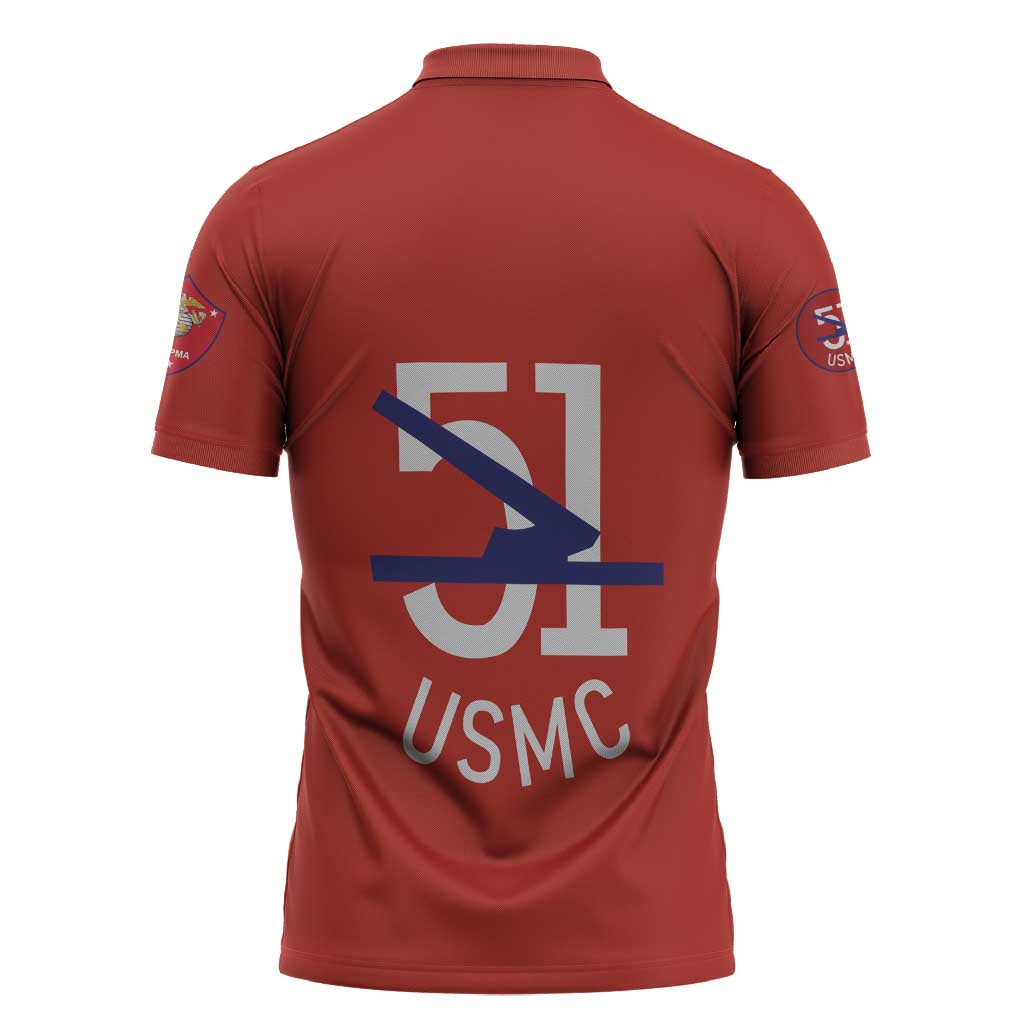 Montford Point Marines Zipper Polo Shirt 51 USMC Tribute