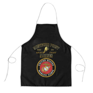 African American Marine Corps Legacy Apron Montford Point Heritage Black