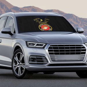 African American Marine Corps Legacy Auto Sun Shade Montford Point Heritage Black