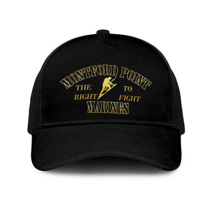 Montford Point Marines Baseball Net Cap African American Heroes Black - African Pride