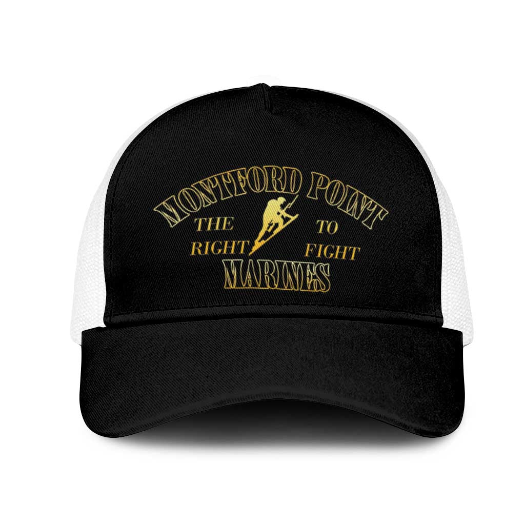 Montford Point Marines Baseball Net Cap African American Heroes Black - African Pride