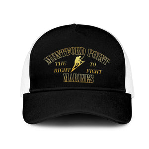 Montford Point Marines Baseball Net Cap African American Heroes Black - African Pride