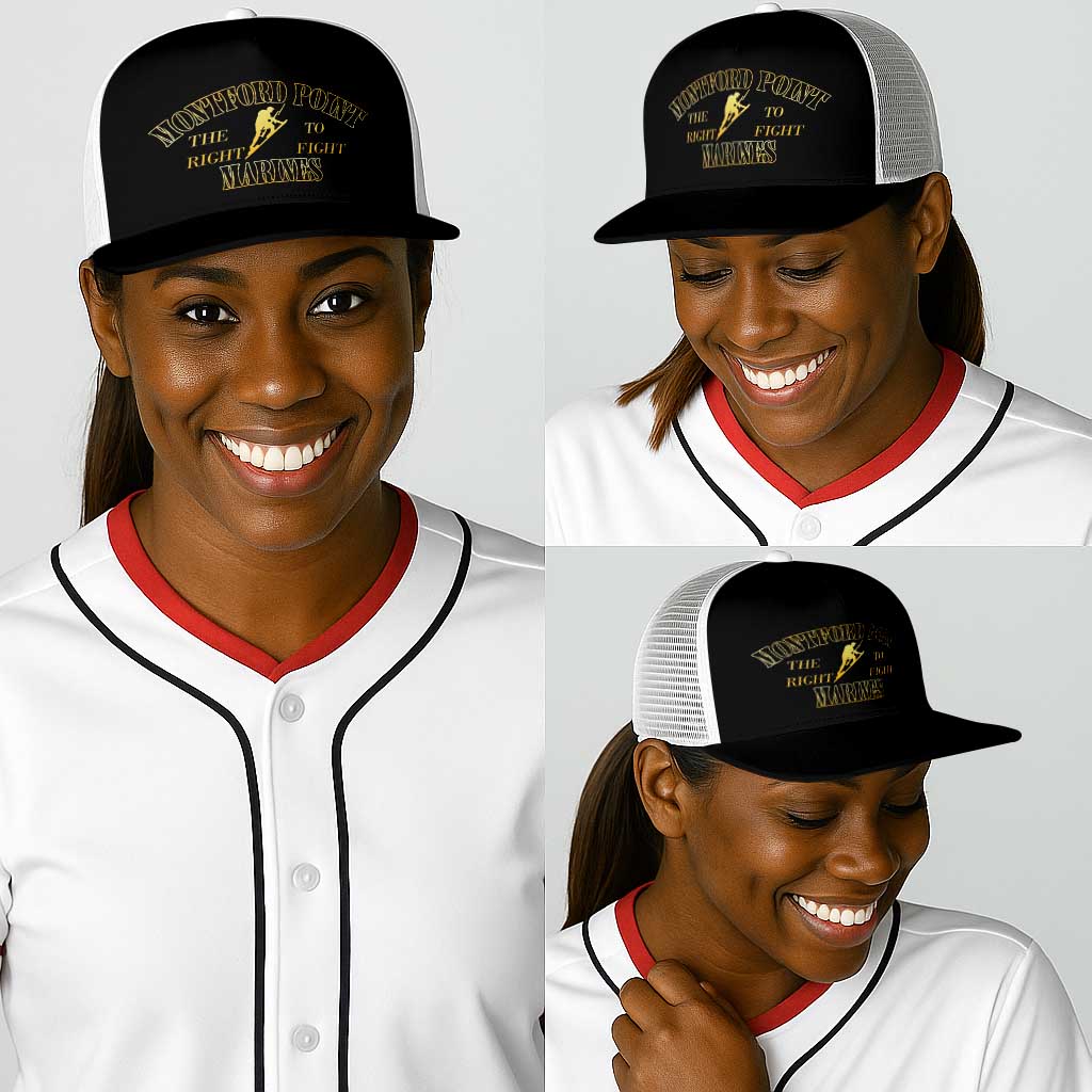 Montford Point Marines Baseball Net Cap African American Heroes Black - African Pride