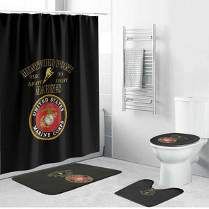 African American Marine Corps Legacy Bathroom Set Montford Point Heritage Black