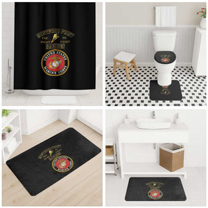 African American Marine Corps Legacy Bathroom Set Montford Point Heritage Black