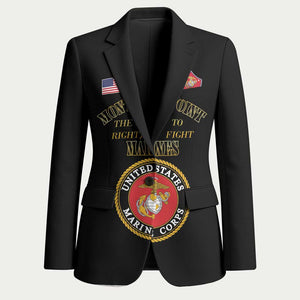 African American Marine Corps Legacy Blazer Montford Point Heritage Black