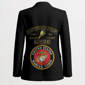African American Marine Corps Legacy Blazer Montford Point Heritage Black