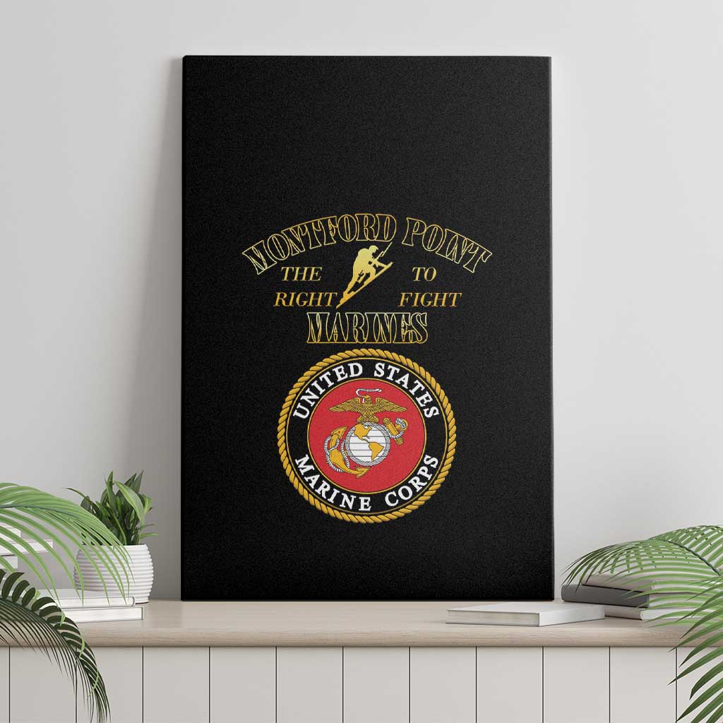 Montford Point Marines Canvas Wall Art African American Heroes Black - African Pride