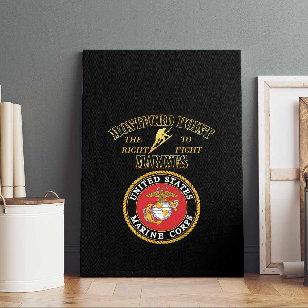 Montford Point Marines Canvas Wall Art African American Heroes Black - African Pride