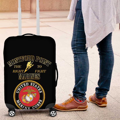 Montford Point Marines Luggage Cover African American Heroes Black - African Pride