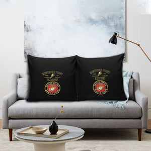 African American Marine Corps Legacy Pillow Cover Montford Point Heritage Black
