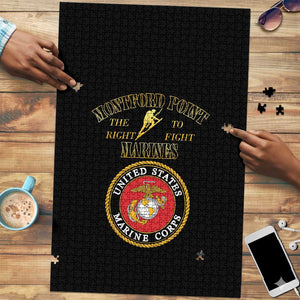African American Marine Corps Legacy Puzzle Montford Point Heritage Black