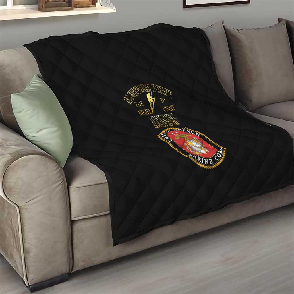 Montford Point Marines Quilt African American Heroes Black - African Pride