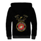 Montford Point Marines Sherpa Hoodie African American Heroes Black - African Pride