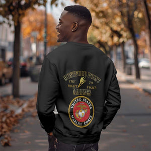 Montford Point Marines Sweatshirt African American Heroes Black - African Pride