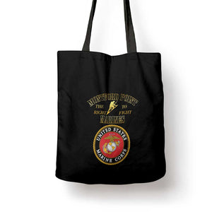 African American Marine Corps Legacy Tote Bag Montford Point Heritage Black