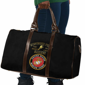 African American Marine Corps Legacy Travel Bag Montford Point Heritage Black