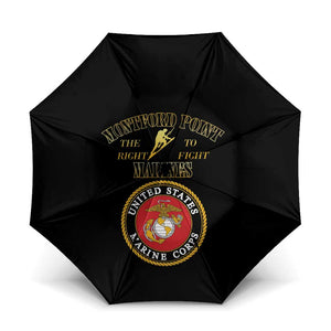 African American Marine Corps Legacy Umbrella Montford Point Heritage Black