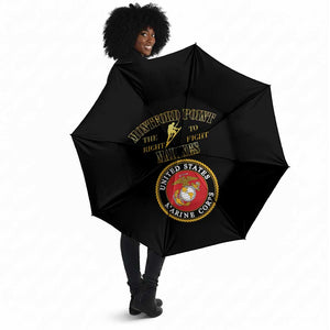 African American Marine Corps Legacy Umbrella Montford Point Heritage Black